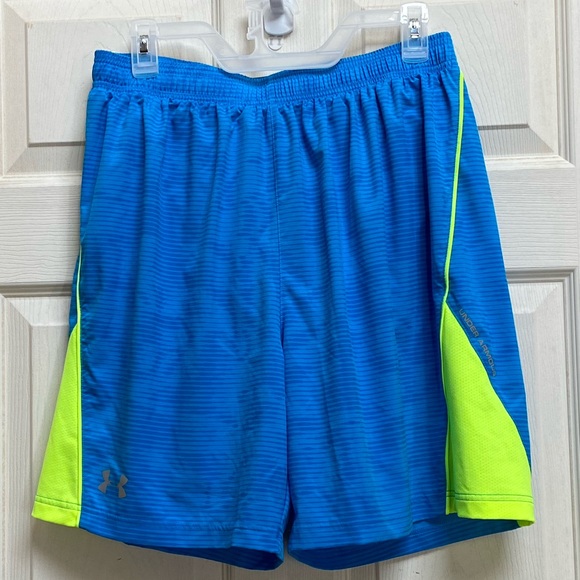 Under Armour Swim Under Armour Blueyellow Heat Gear Swim Trunks